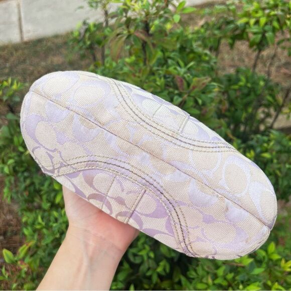 COACH Lavender Signature Y2K Hobo Baguette Shoulder Bag Hampton SoHo 6266 - Picture 9 of 14